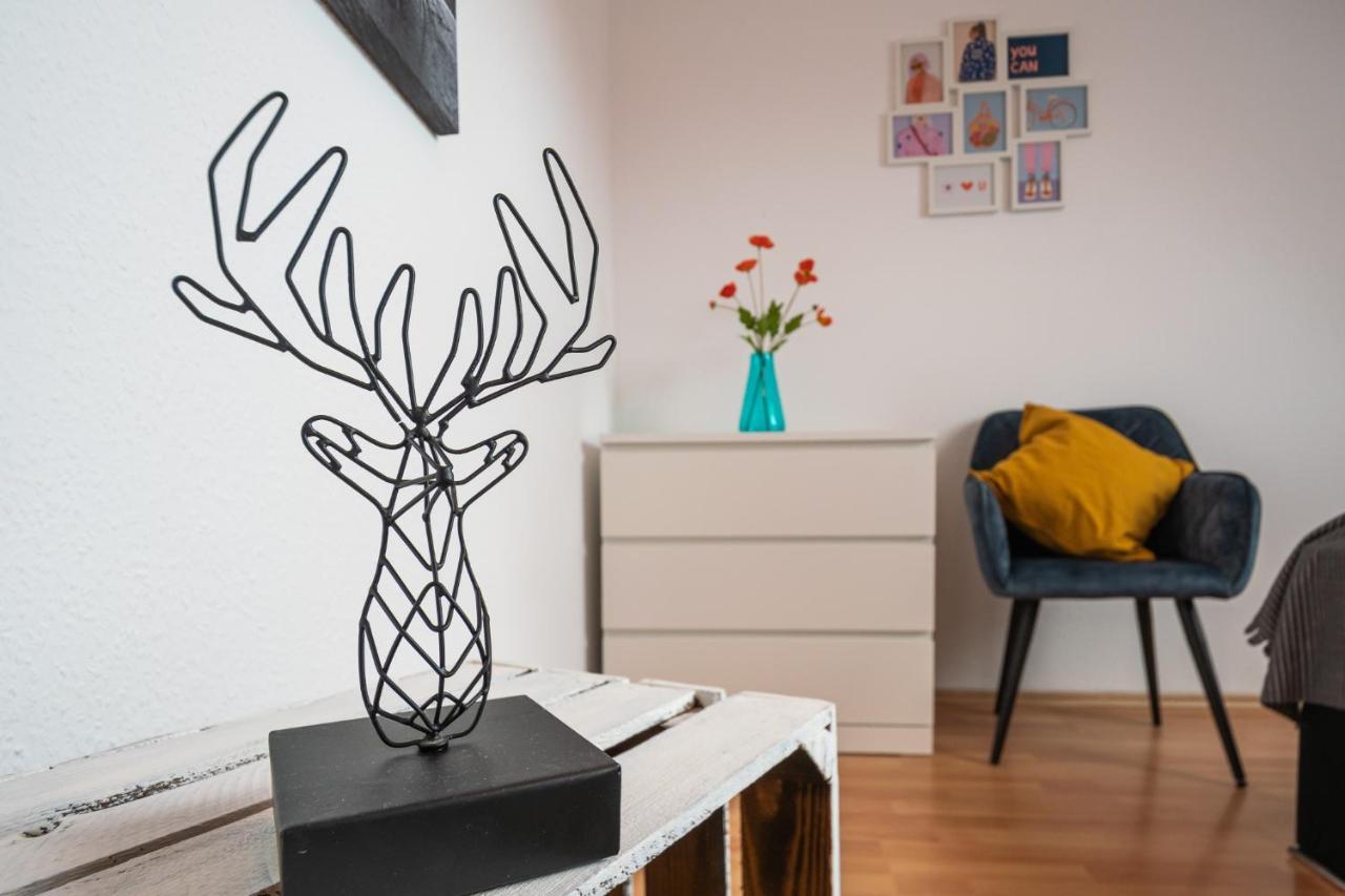 Schöne Dachterasse NETFLIX&PRIME Zentral Modern bis 4 Pers Magdeburg Exterior foto