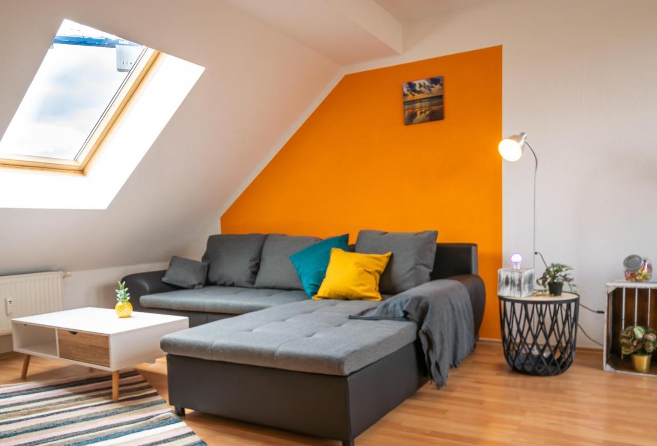 Schöne Dachterasse NETFLIX&PRIME Zentral Modern bis 4 Pers Magdeburg Exterior foto