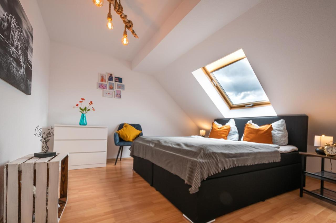 Schöne Dachterasse NETFLIX&PRIME Zentral Modern bis 4 Pers Magdeburg Exterior foto
