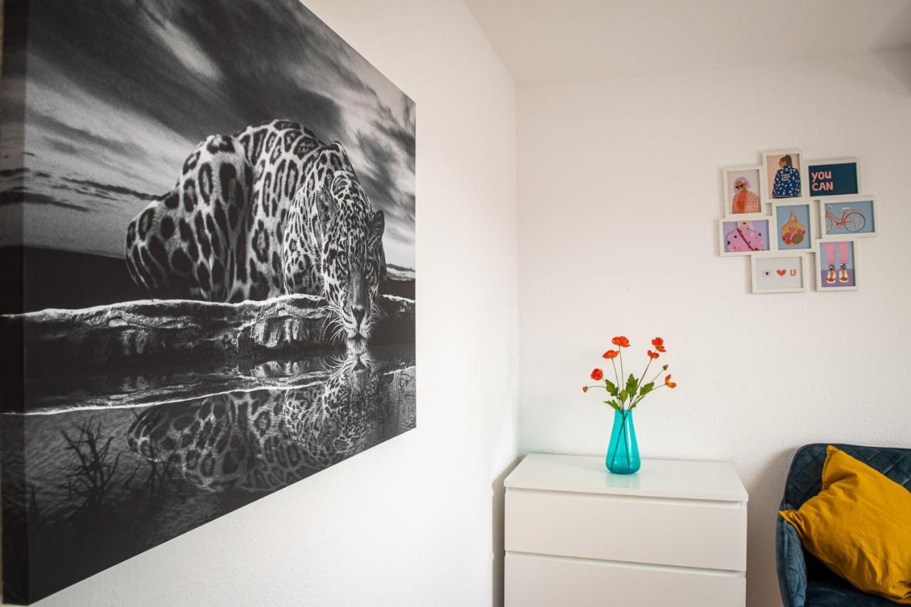 Schöne Dachterasse NETFLIX&PRIME Zentral Modern bis 4 Pers Magdeburg Exterior foto