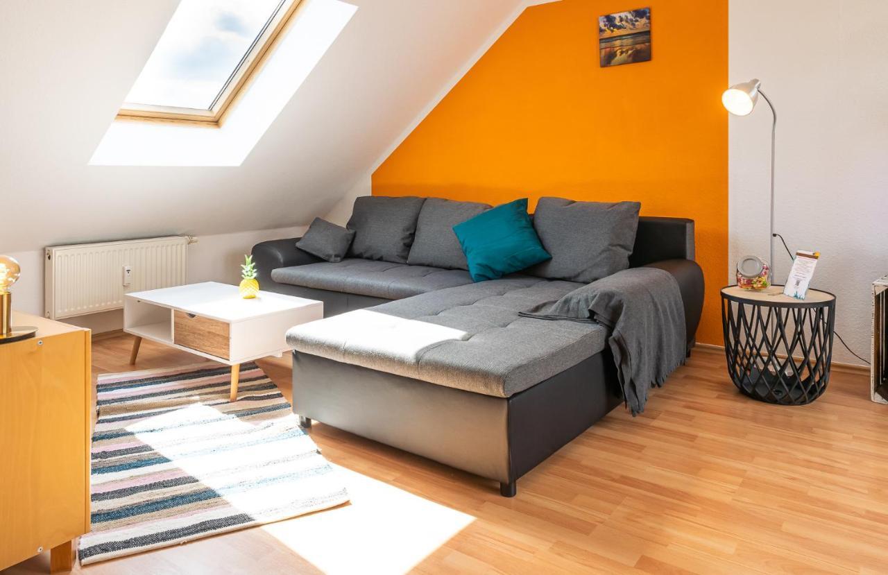 Schöne Dachterasse NETFLIX&PRIME Zentral Modern bis 4 Pers Magdeburg Exterior foto